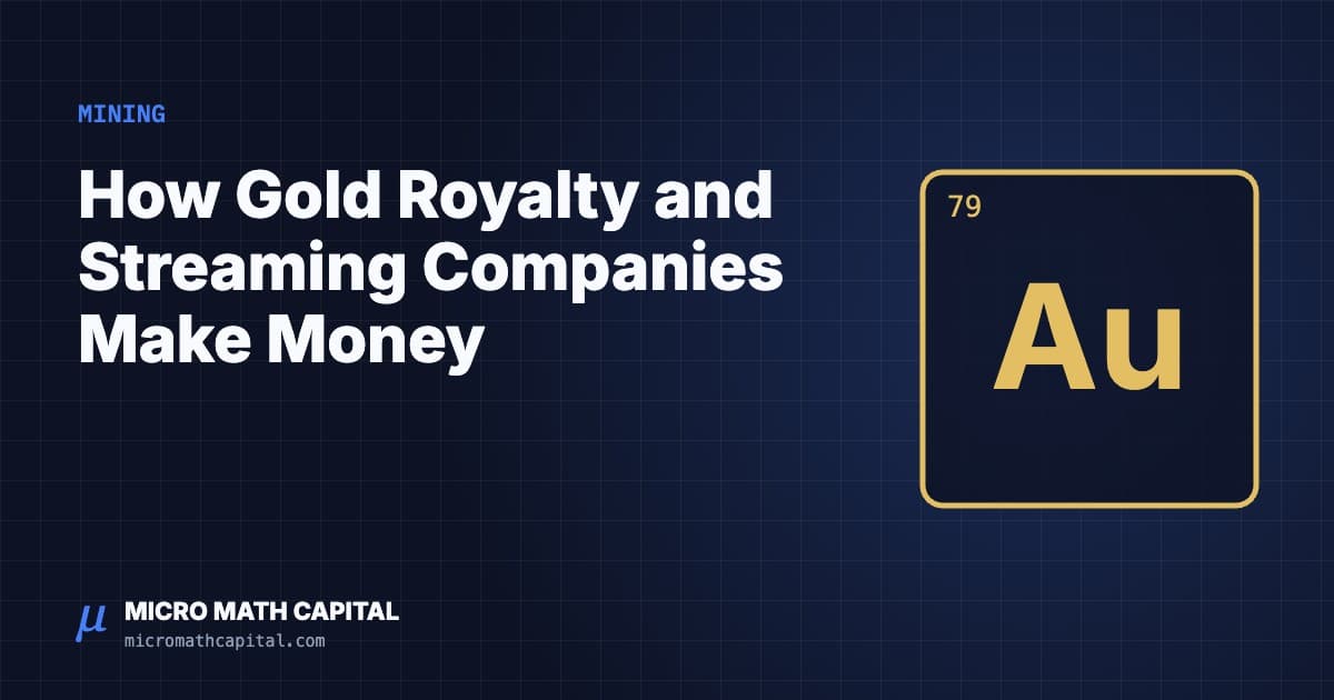 How Gold Royalty and Streaming Companies Make Money