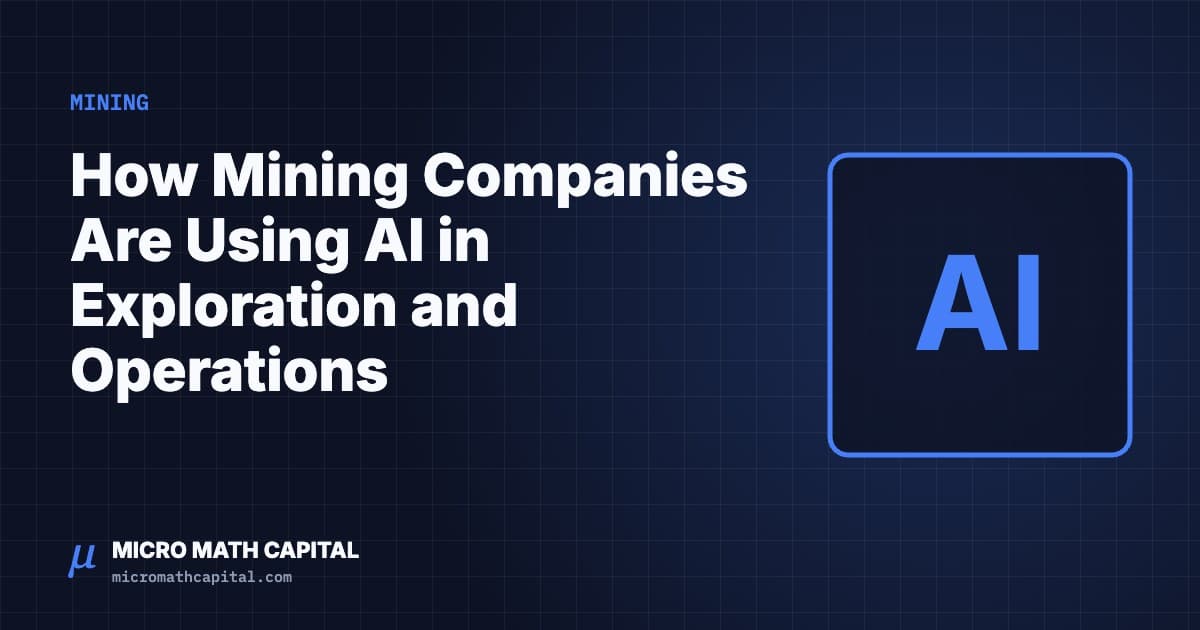 How Mining Companies Are Using AI in Exploration and Operations
