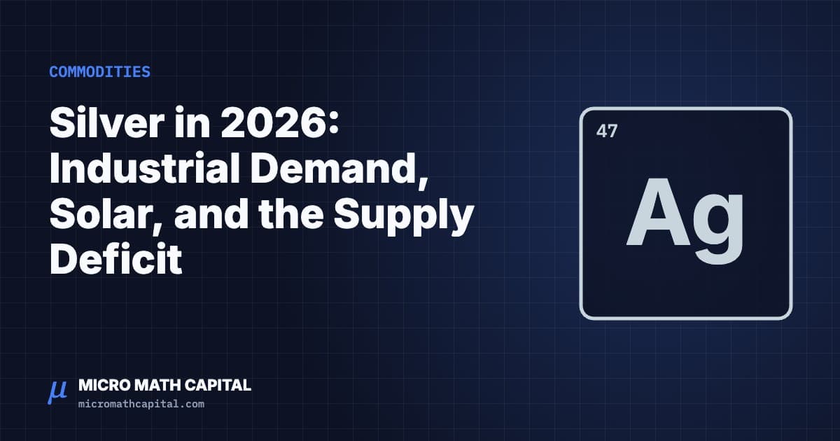 Silver in 2026: Industrial Demand, Solar, and the Supply Deficit