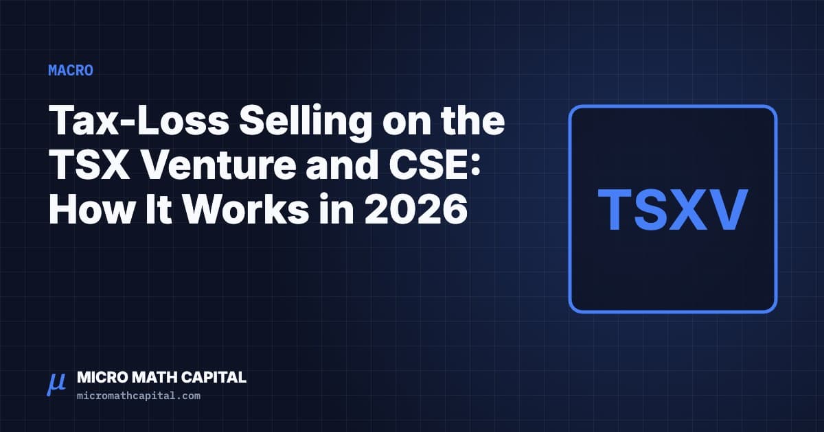 Tax-Loss Selling on the TSX Venture and CSE: How It Works in 2026