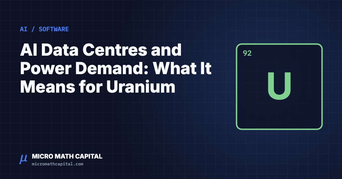 AI Data Centres and Power Demand: What It Means for Uranium