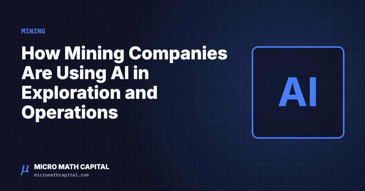 How Mining Companies Are Using AI in Exploration and Operations